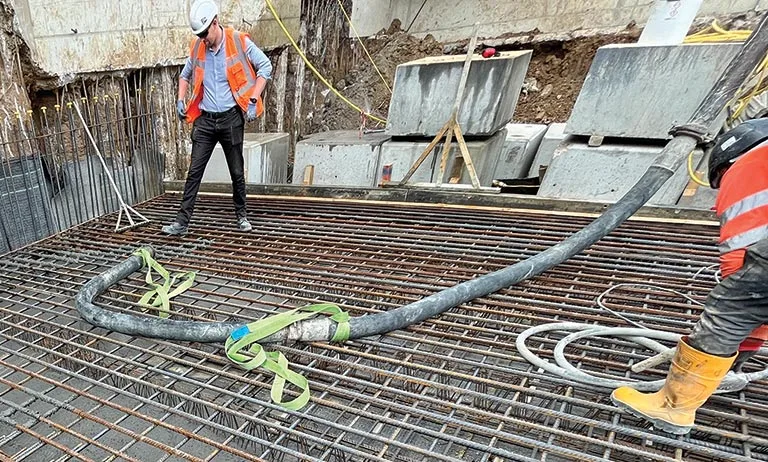 Pumping MagnaDense concrete at Tribeca, London